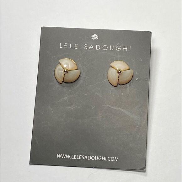 Lele Sadoughi Flower Bud Stud Earrings - Picture 2 of 6